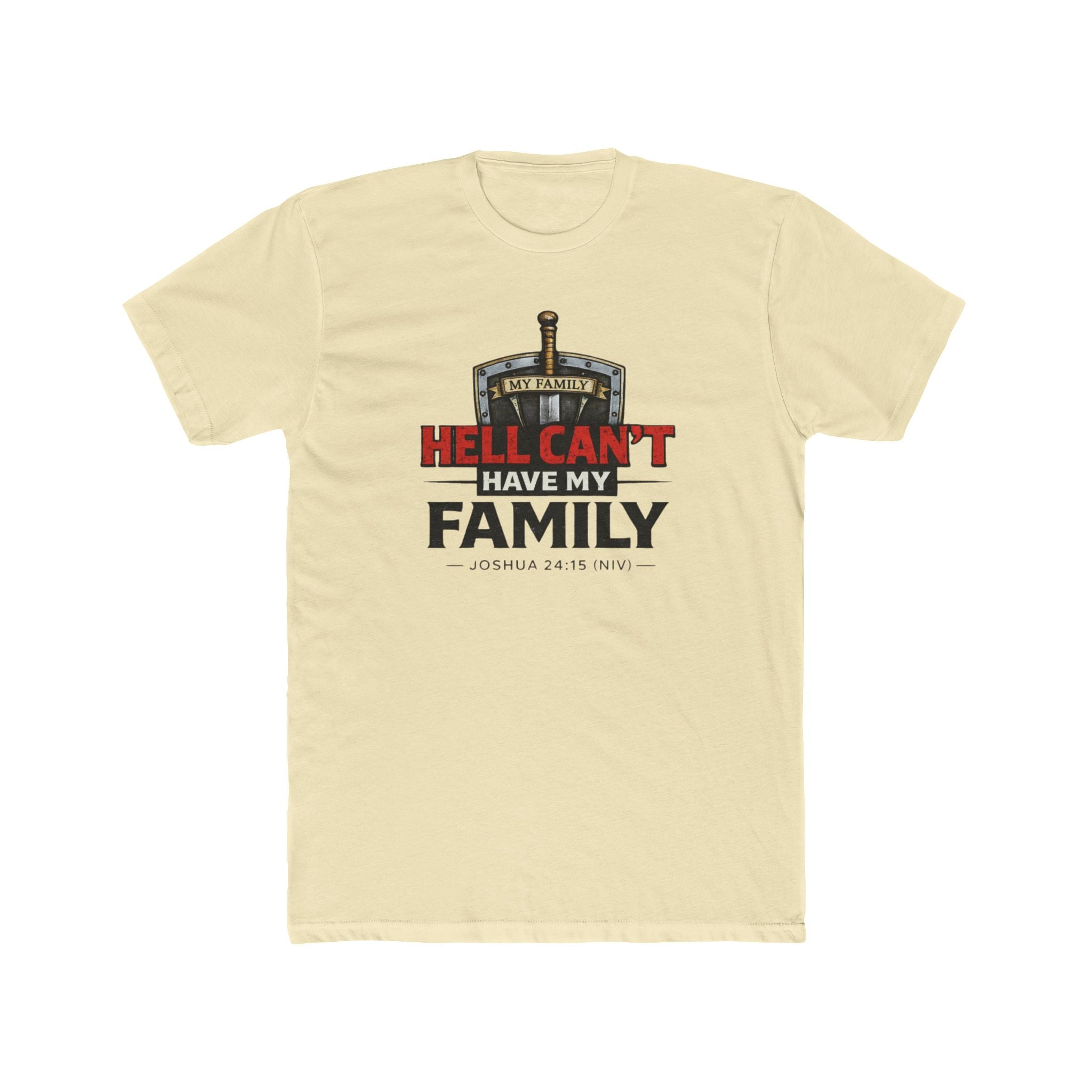 "Hell Can't Have My Family" Crew Tee — Christian Family Protection T-Shirt