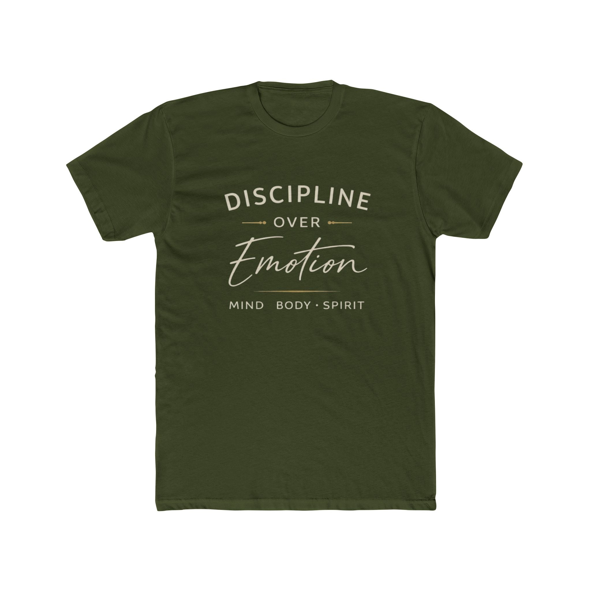 Discipline Over Emotion T-Shirt — Mind Body Spirit Motivational Tee