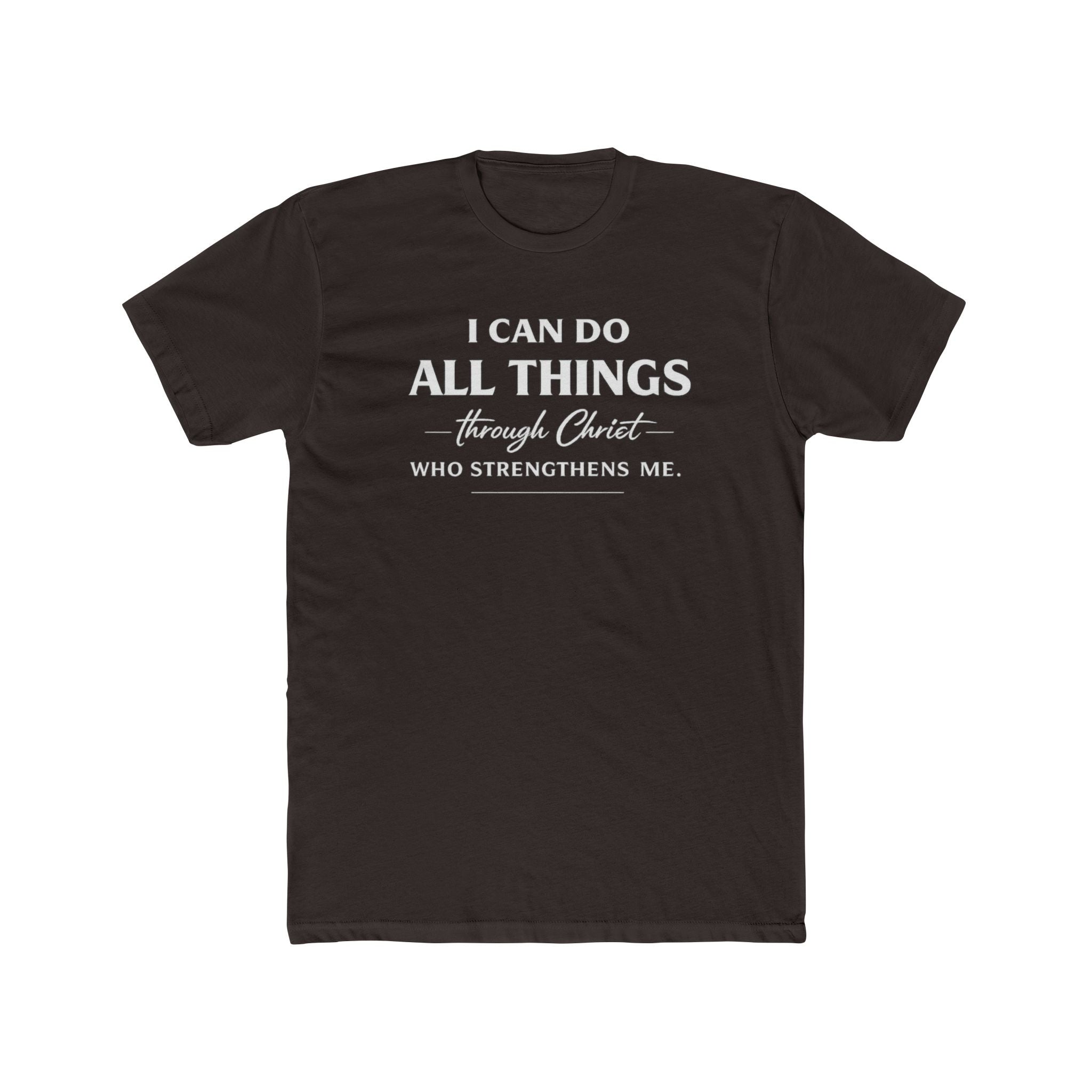 I Can Do All Things Christian Shirt | Crew Tee, Faith Typography
