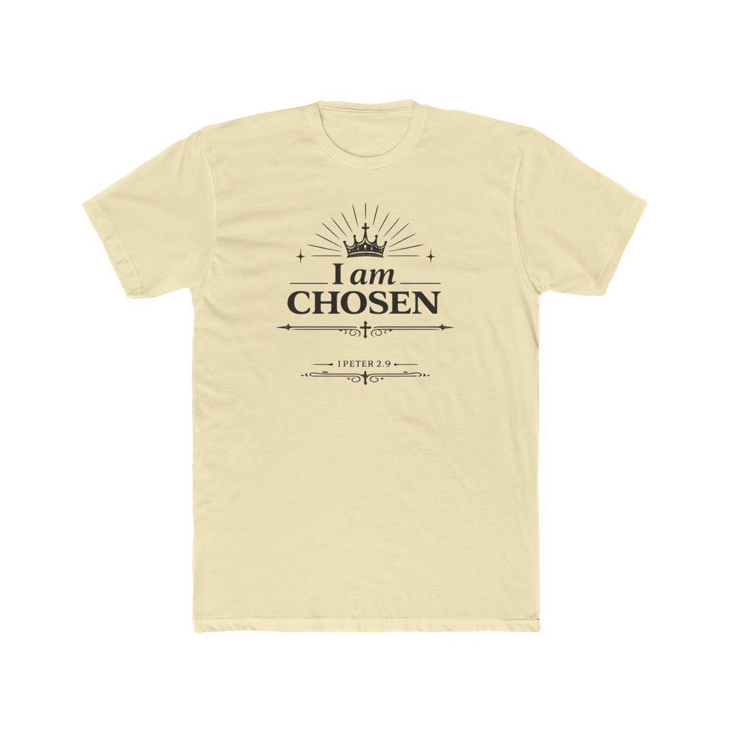 I Am Chosen T-Shirt | Crown Typography, Inspirational Scripture Tee