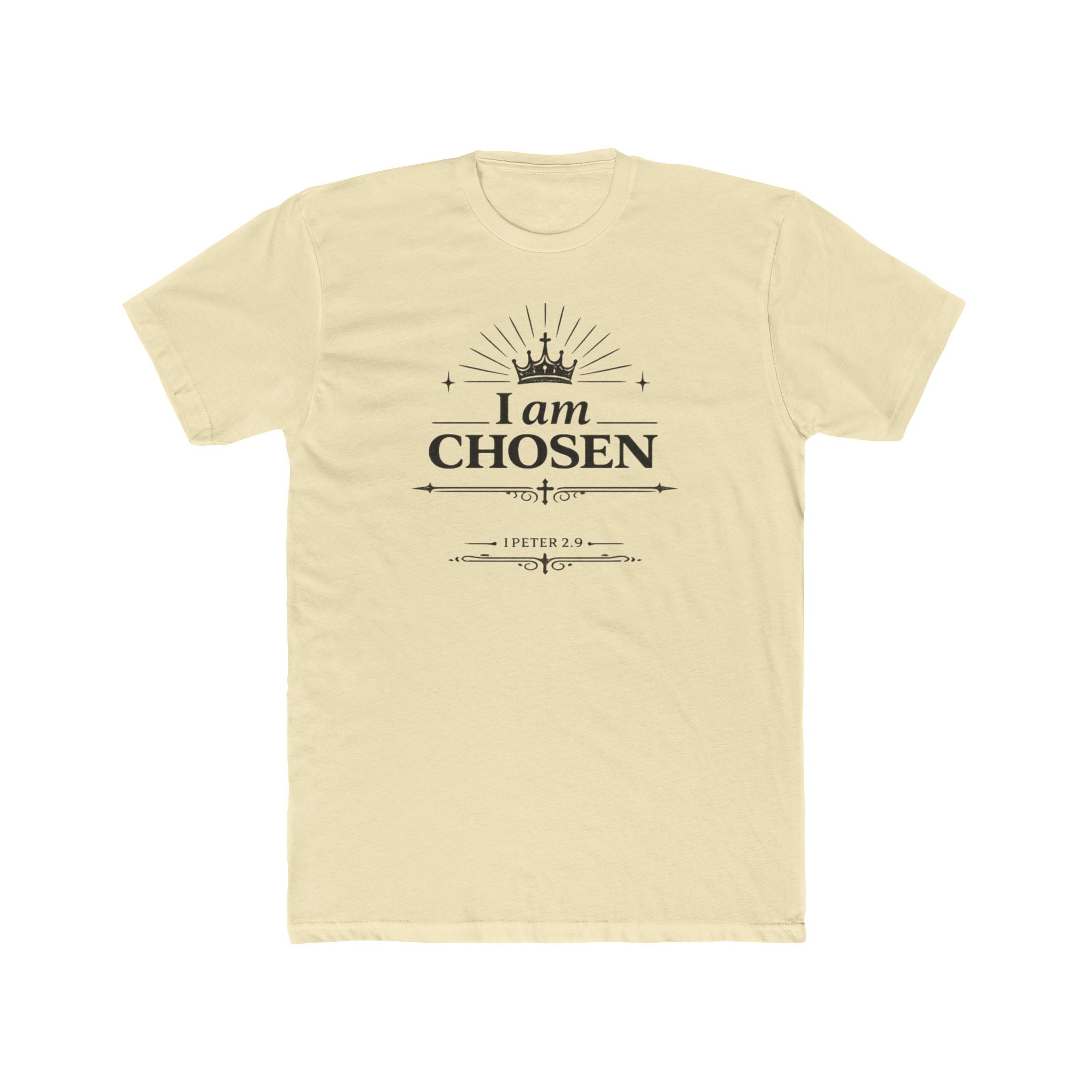I Am Chosen T-Shirt | Crown Typography, Inspirational Scripture Tee