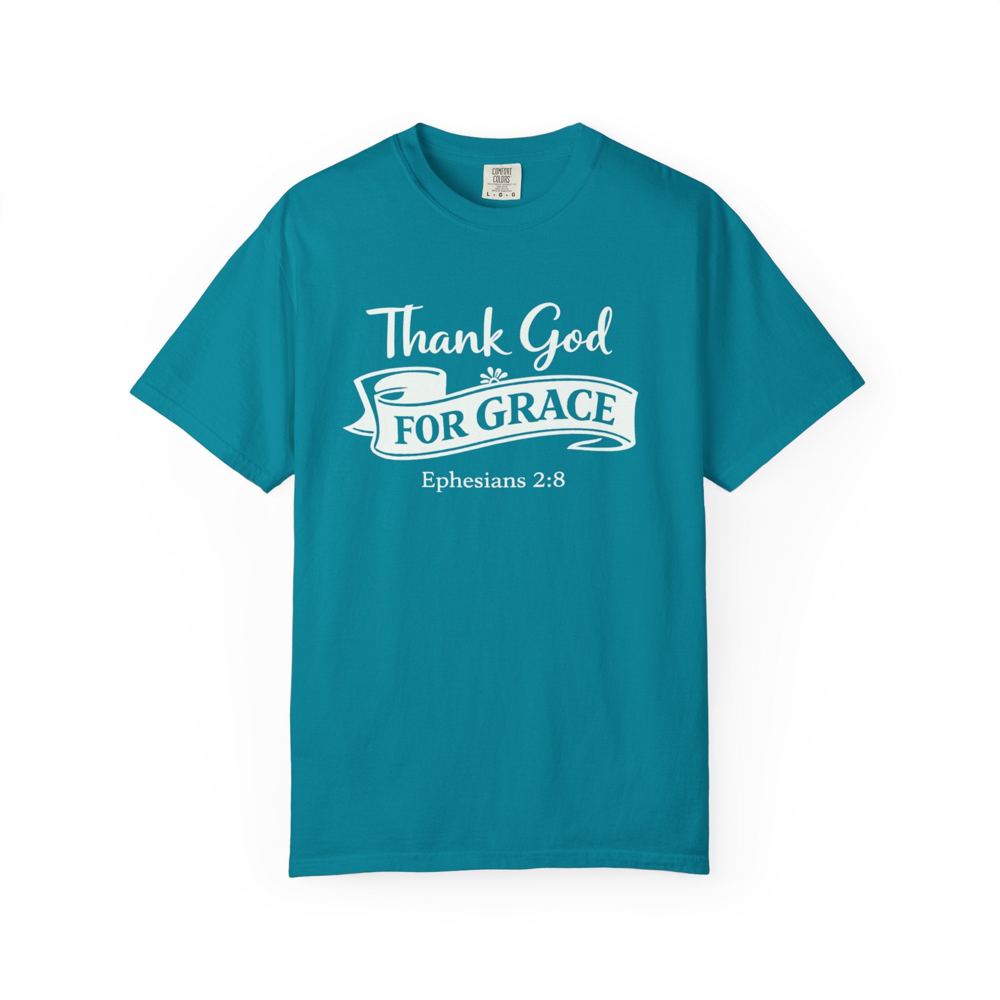 Thank God For Grace T-Shirt — Christian Faith Graphic Tee (Ephesians 2:8)
