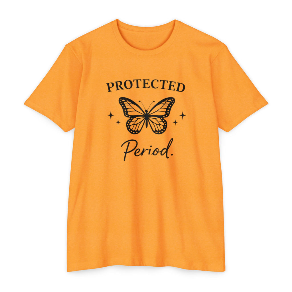 Protected Period Tee — Butterfly Graphic Feminist Message T-Shirt