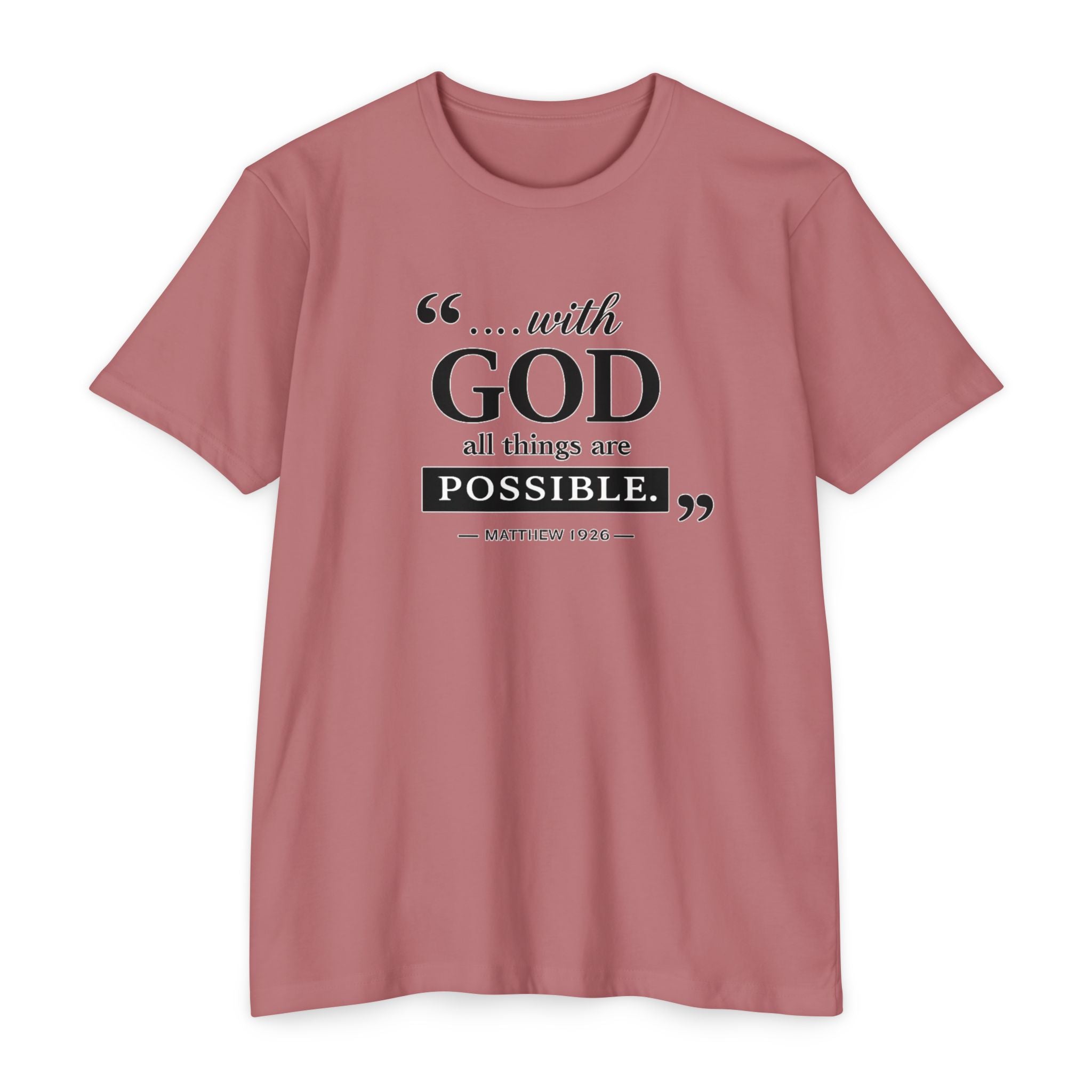 Womens With God All Things Are Possible T-Shirt