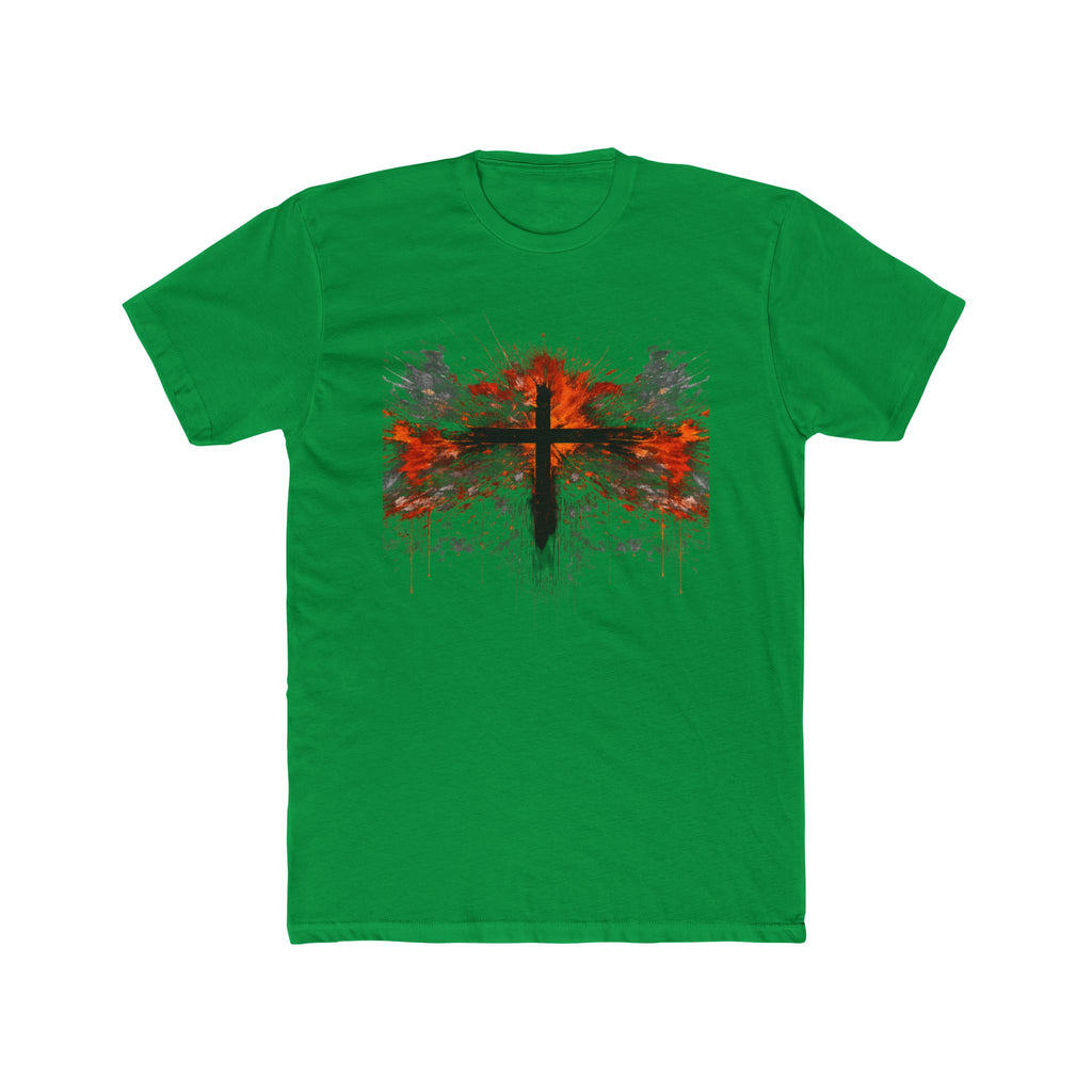 Grunge Cross Graphic Tee | Faith Christian Shirt