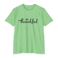 Womens Be Thankful script typography T-Shirt | Thanksgiving gratitude tee