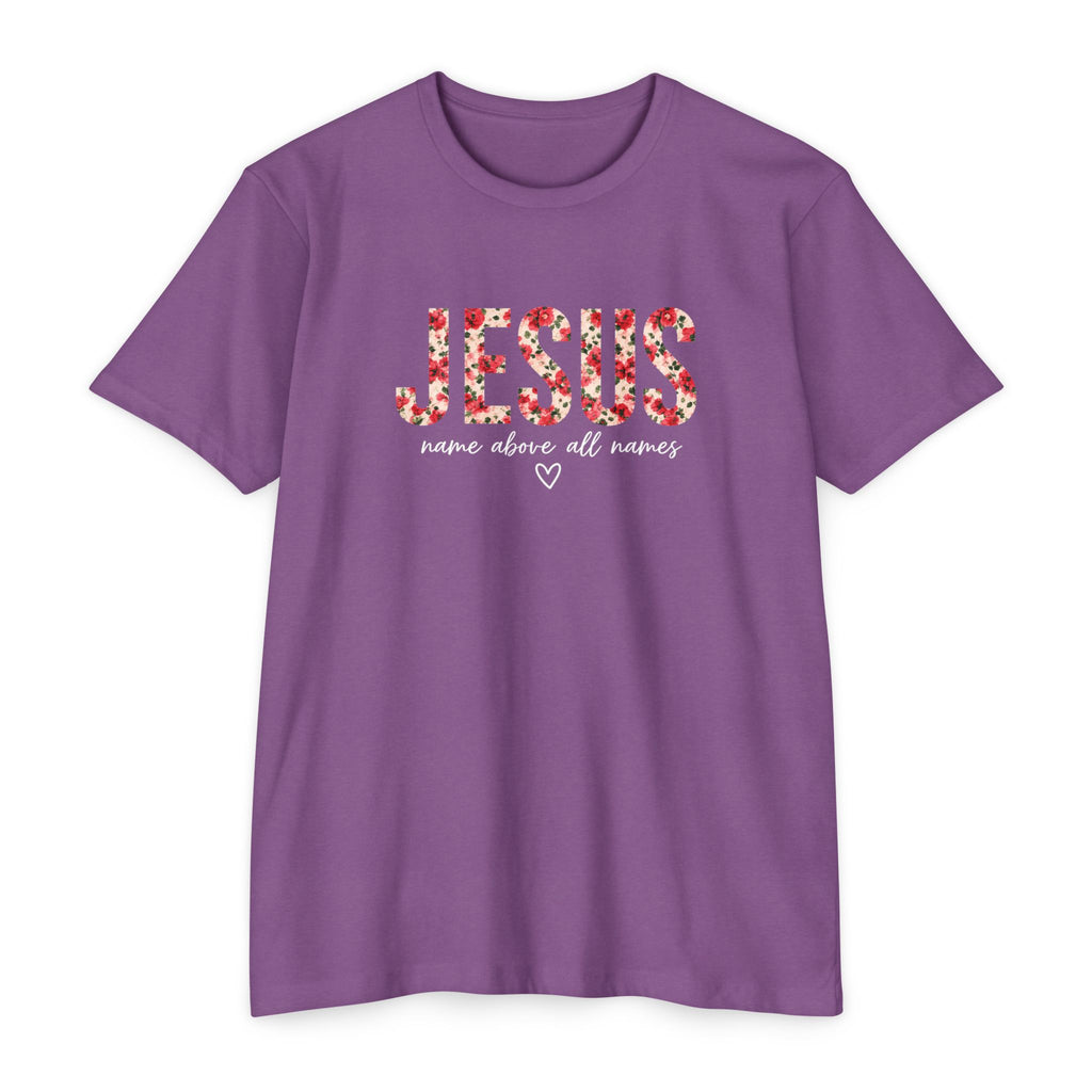 Womens Jesus Floral Mosaic T-Shirt