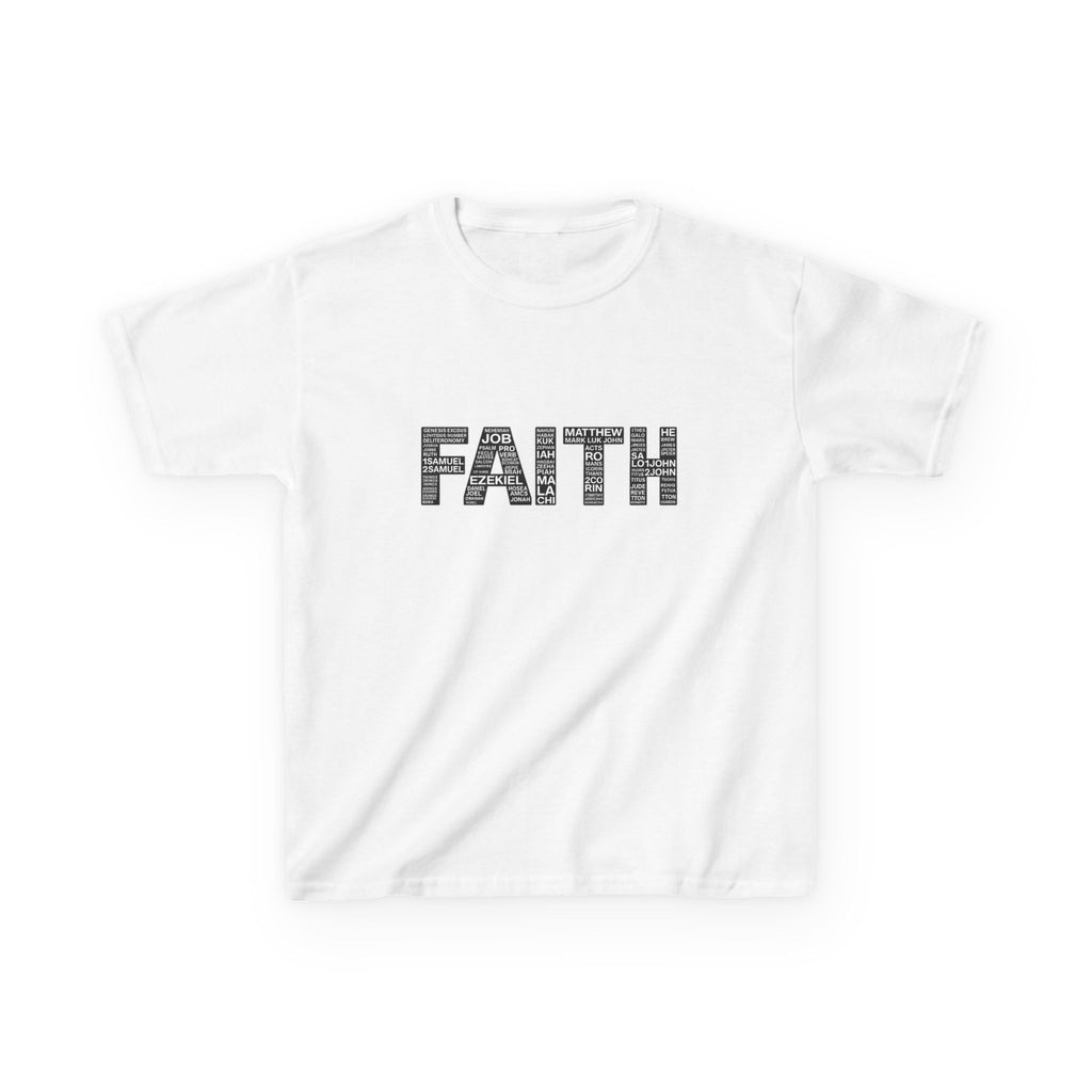 Girls 'FAITH' Graphic Tee — Inspirational Christian Youth Shirt