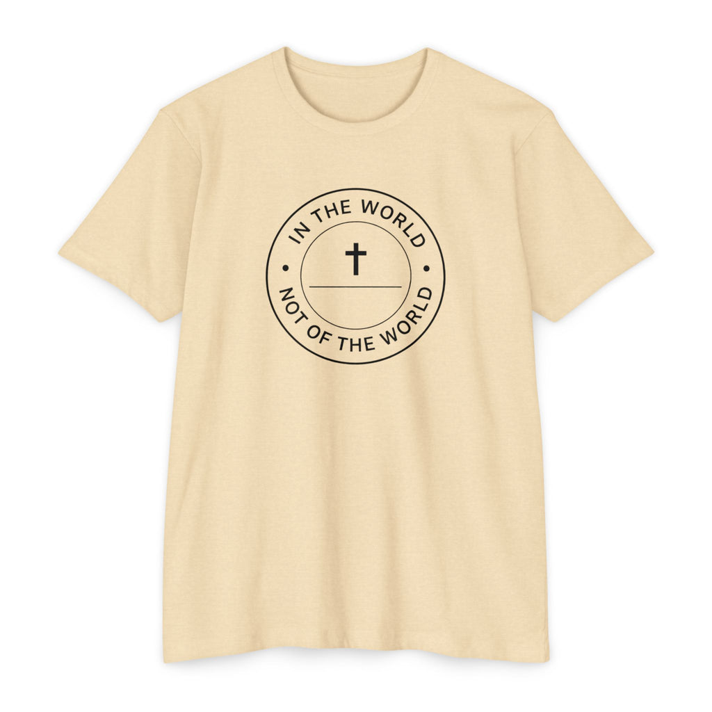 Womens "In The World Not Of The World" Christian T-shirt