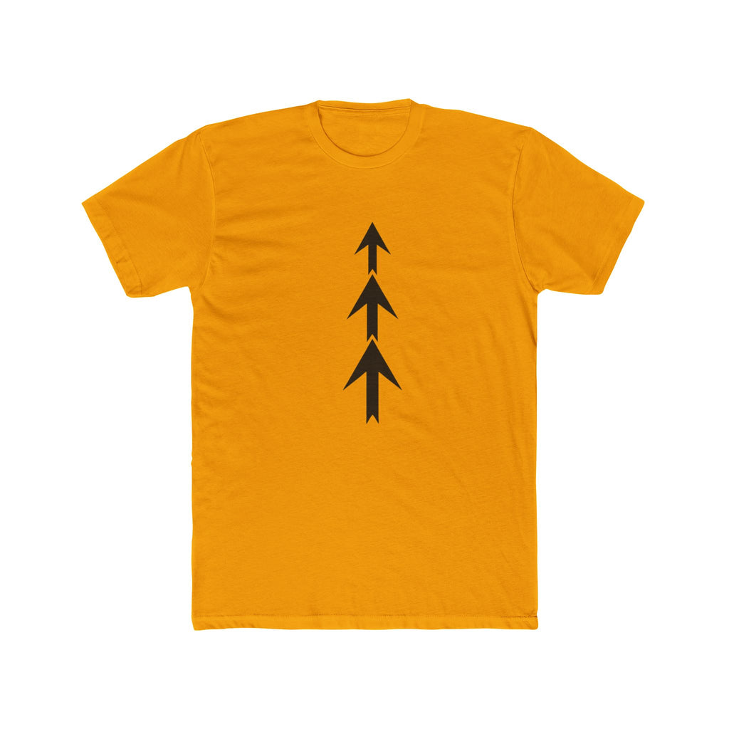 Triple Arrow Vertical Tee | Minimal Geometric Arrow Shirt