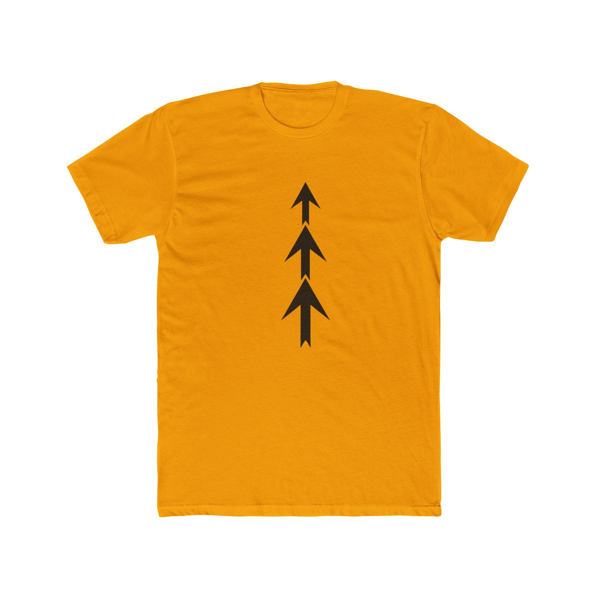 Triple Arrow Vertical Tee | Minimal Geometric Arrow Shirt
