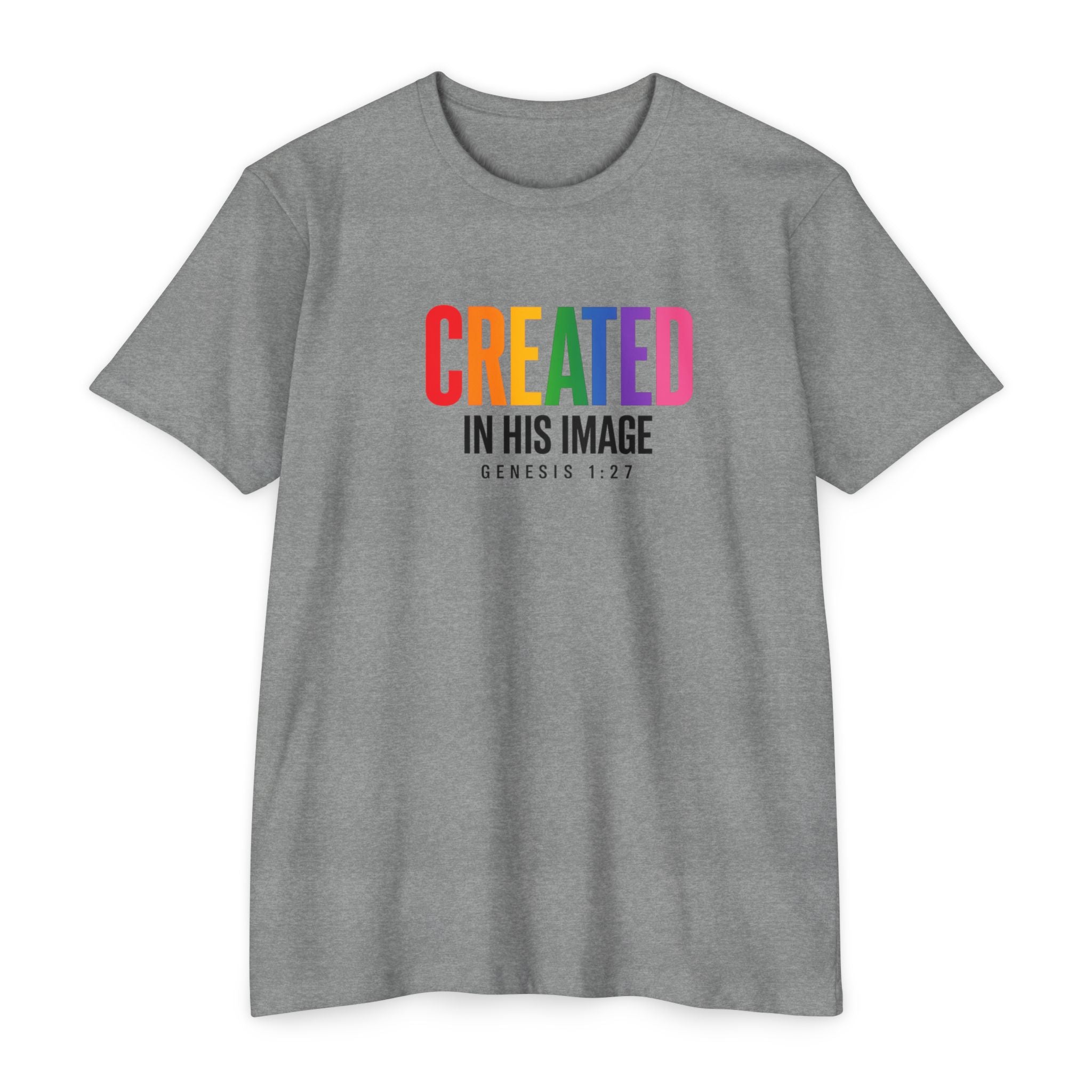 Women Created in His Image T-Shirt | Christian Scripture Genesis 1:27