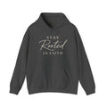 Mens Stay Rooted in Faith Hoodie — Spiritual Christian Prayer Pullover