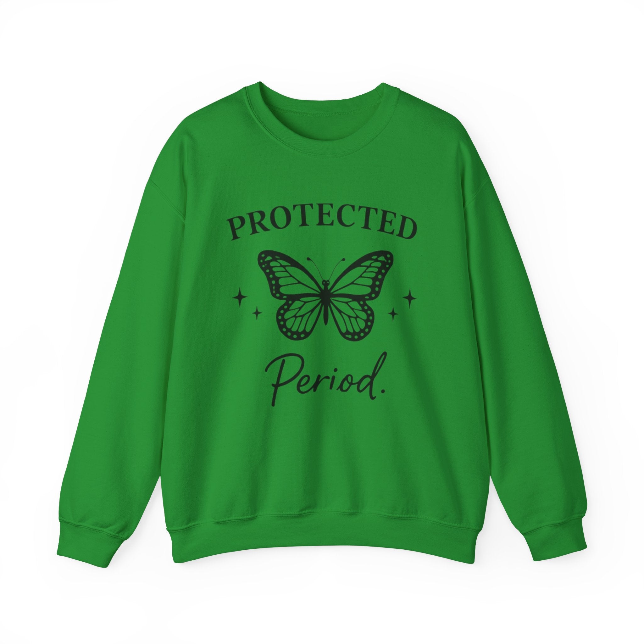 Womens Protected. Period. Crewneck Sweatshirt