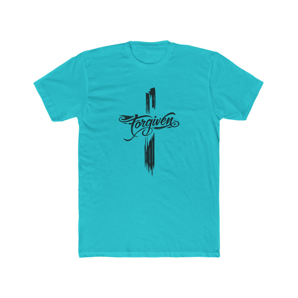 Forgiven Script Cross Tee | Faith Christian Religious Shirt