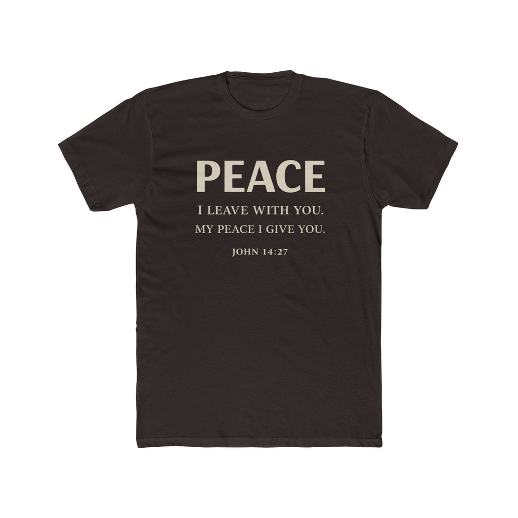 Mens Dove Flight Tee — Soft White T‑Shirt with Soaring Dove Graphic
