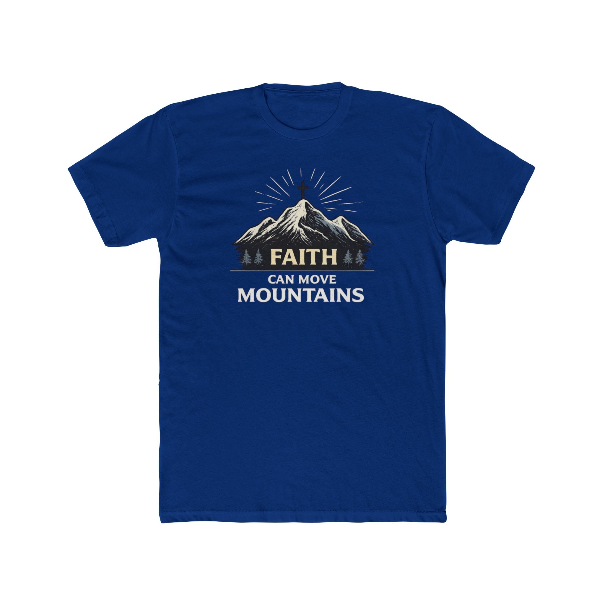 Faith Can Move Mountains T-Shirt | Mountain Graphic Tee, Inspirational Christian Shirt