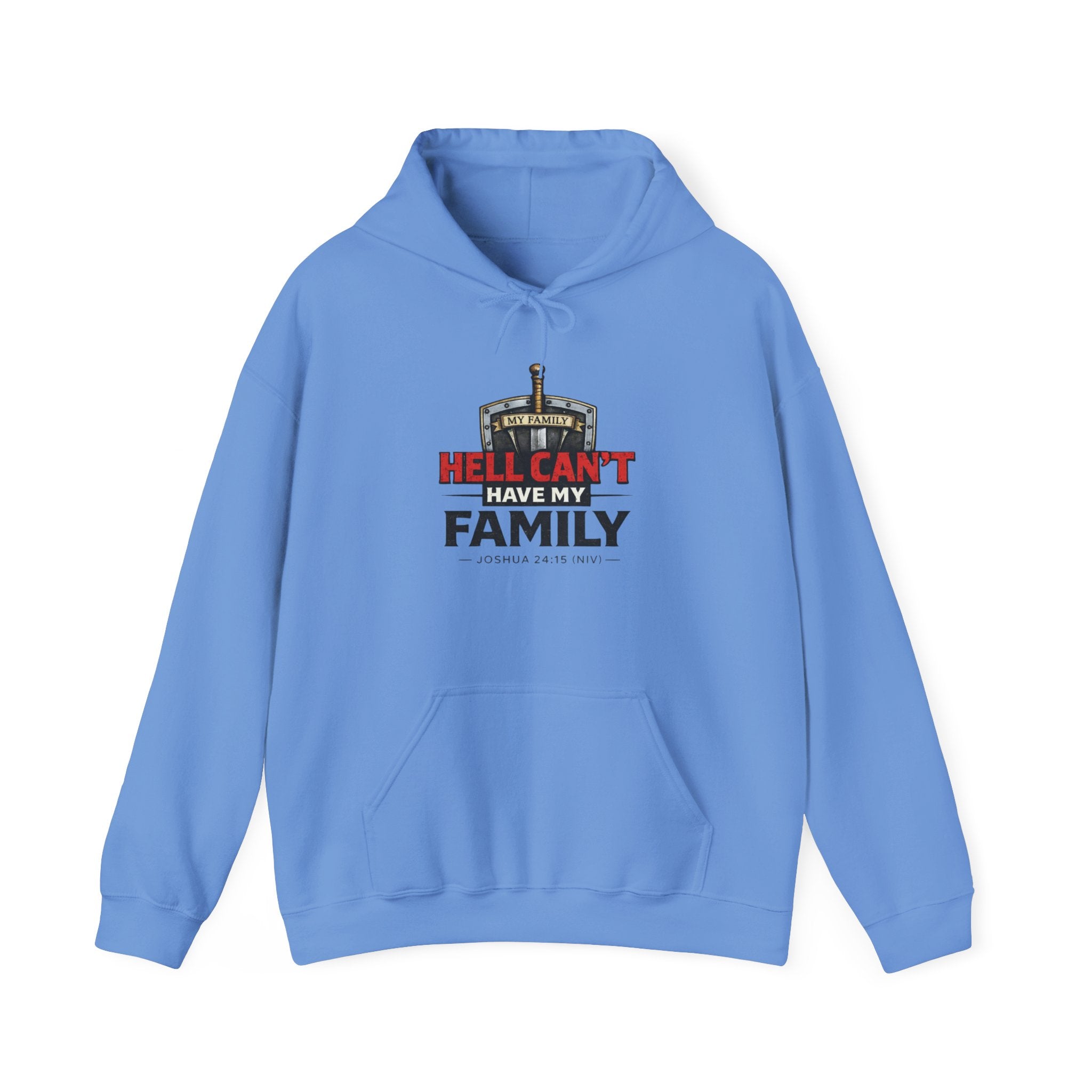 Hockey Dad Hoodie — "Hell Can't Have My Family" Protective Family Hockey Sweatshirt