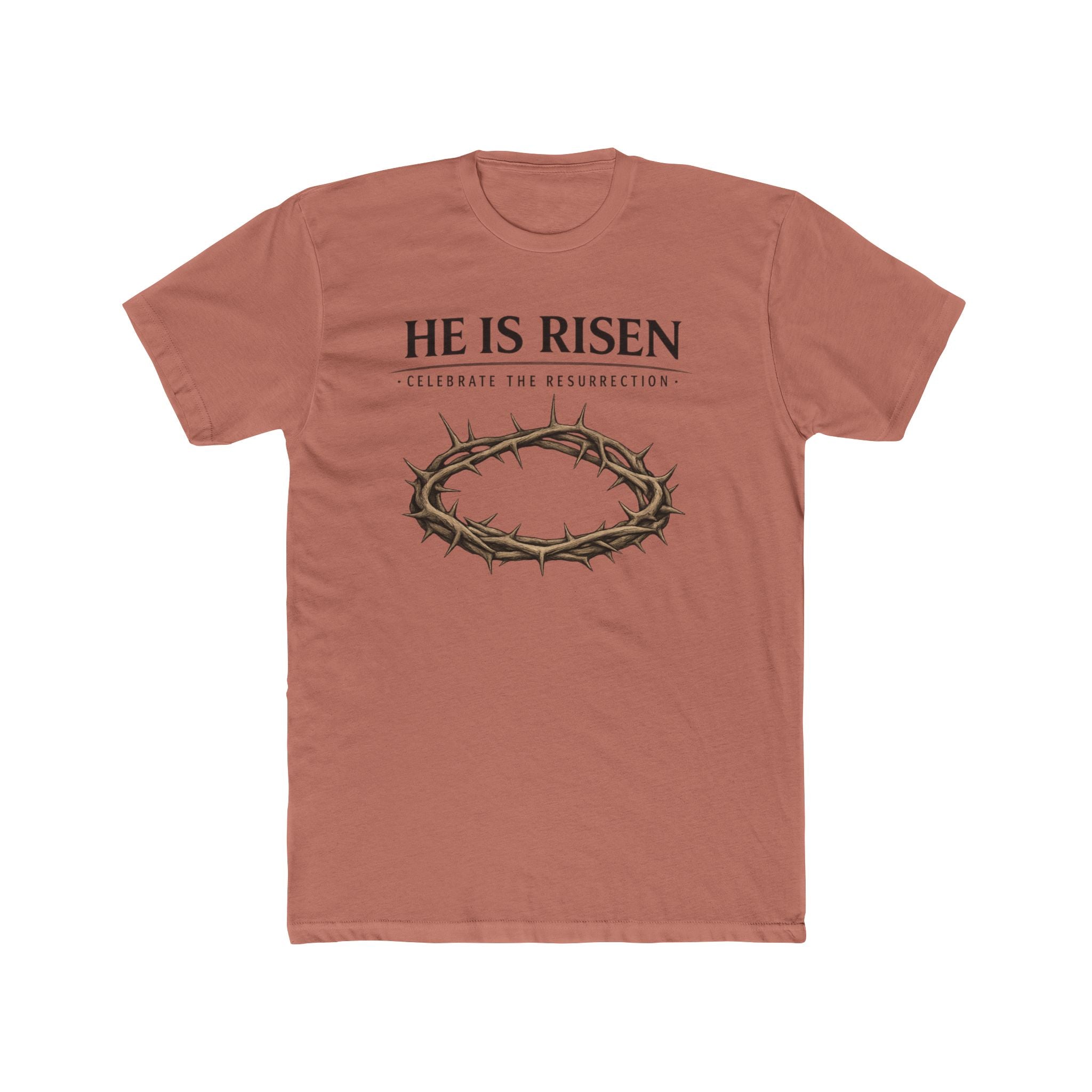 Mens " He is Risen " Christian T-Shirt | Next Level Brand