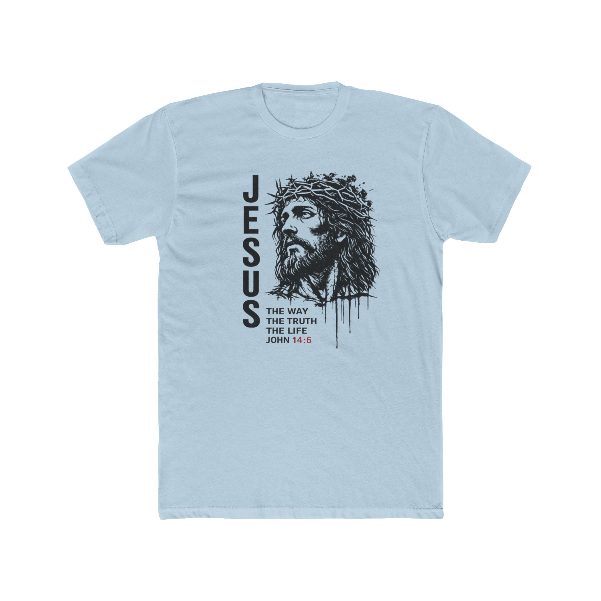 Mens Jesus The Way The Truth The Life Christian Tee