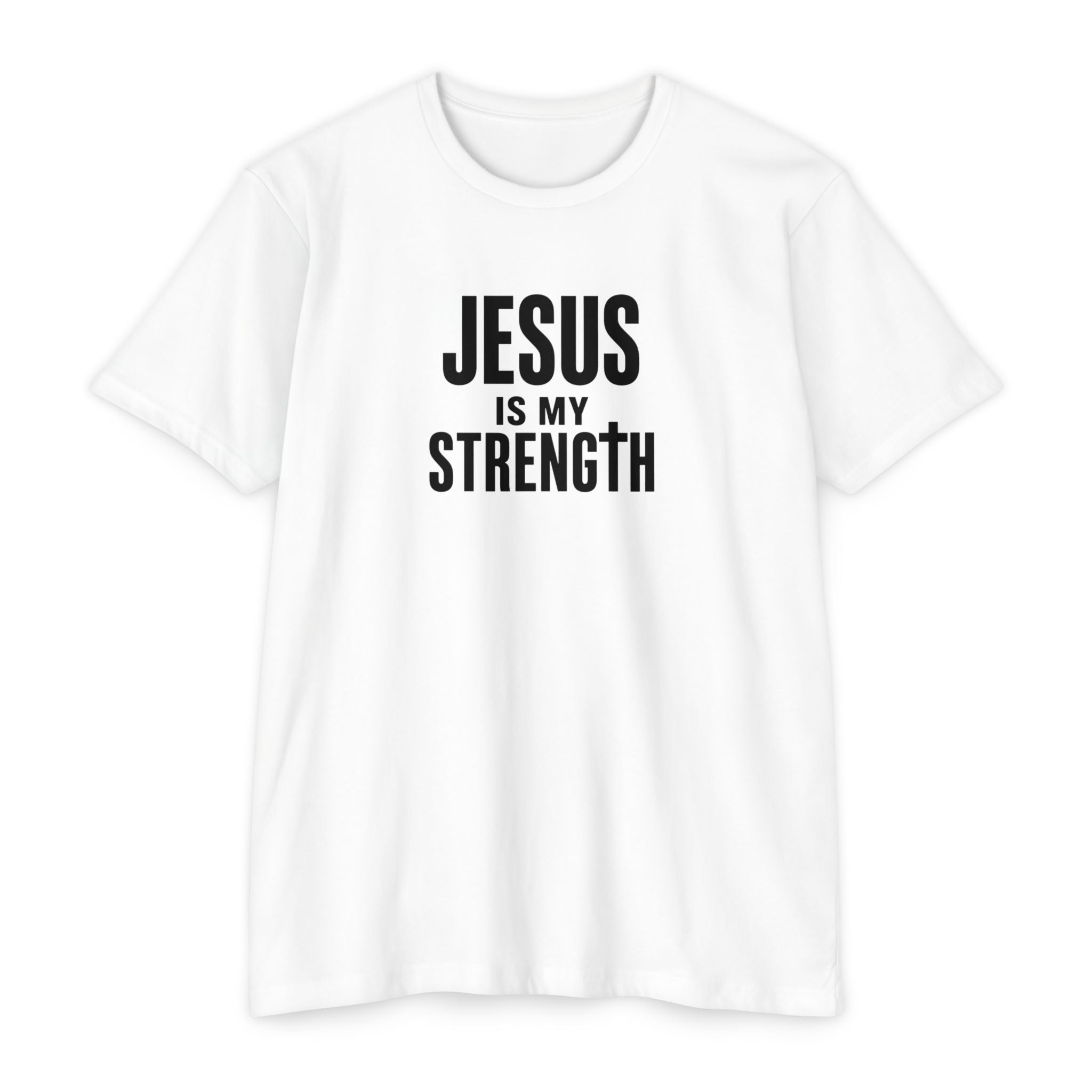 Womens Jesus Is My Strength T-Shirt
