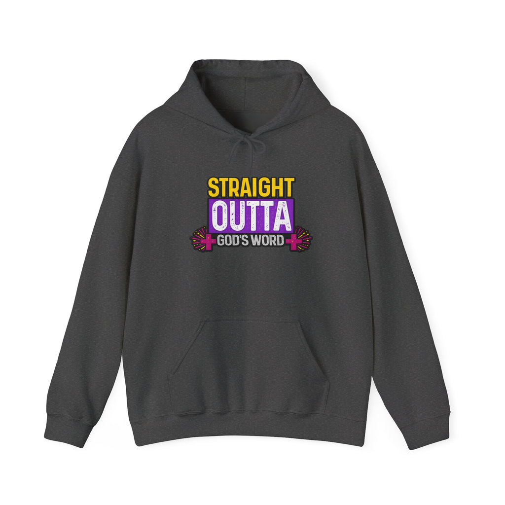 Womens Straight Outta God's Word Hoodie — Christian Faith Pullover