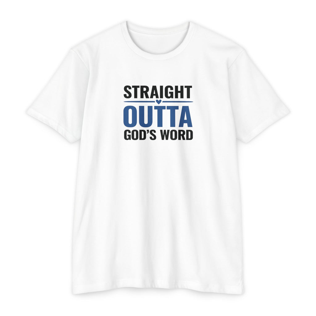 Womens Straight Outta God's Word T-shirt | Christian Faith Scripture Tee
