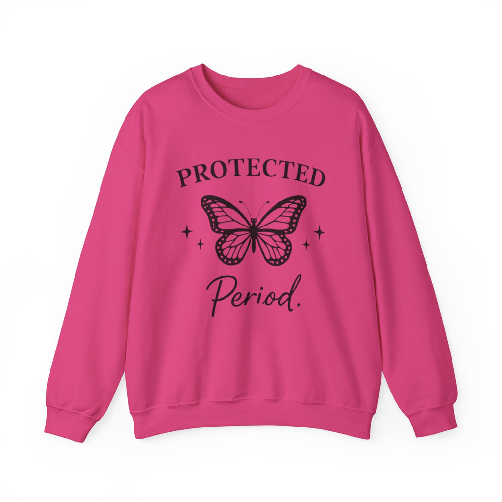Womens Protected. Period. Crewneck Sweatshirt