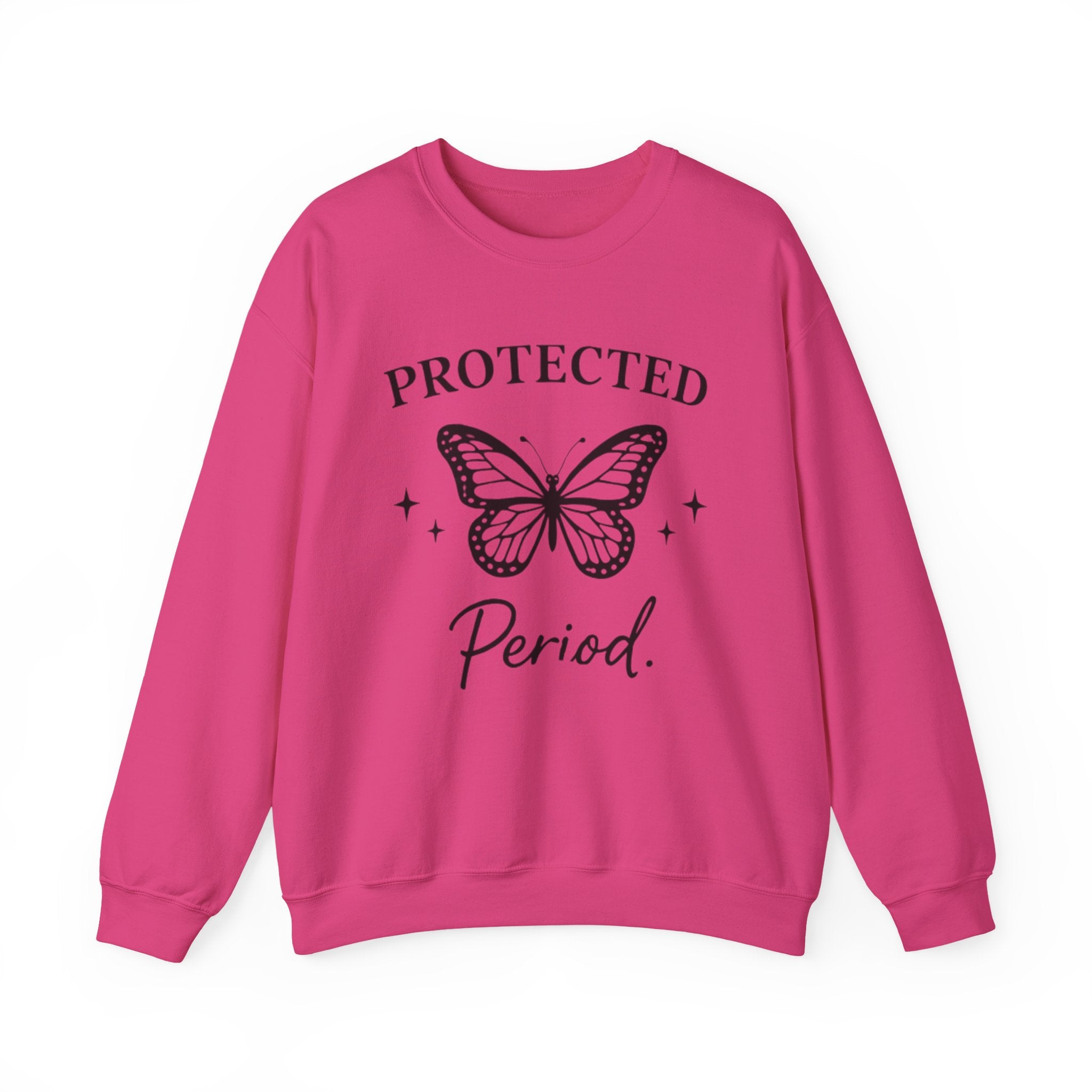 Womens Protected. Period. Crewneck Sweatshirt
