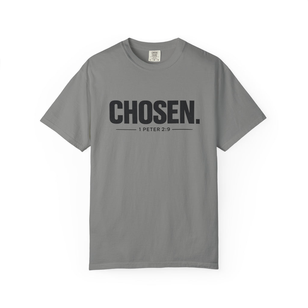 Chosen. T-Shirt — Christian Faith Graphic Tee (1 Peter 2:9)