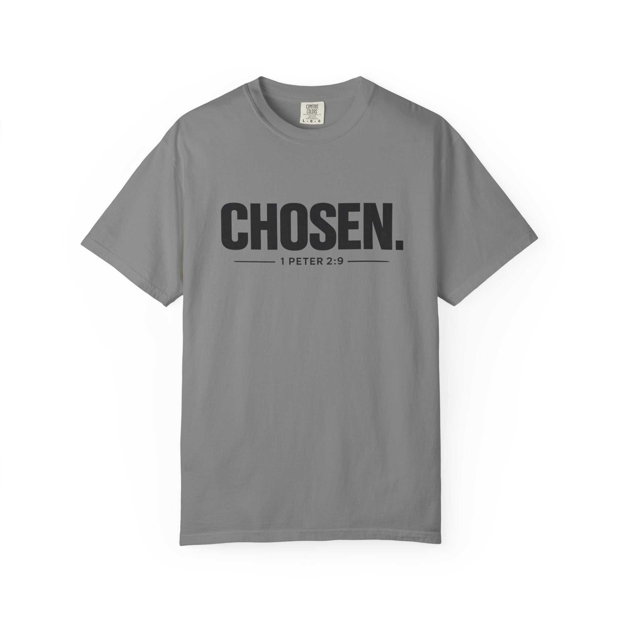Chosen. T-Shirt — Christian Faith Graphic Tee (1 Peter 2:9)