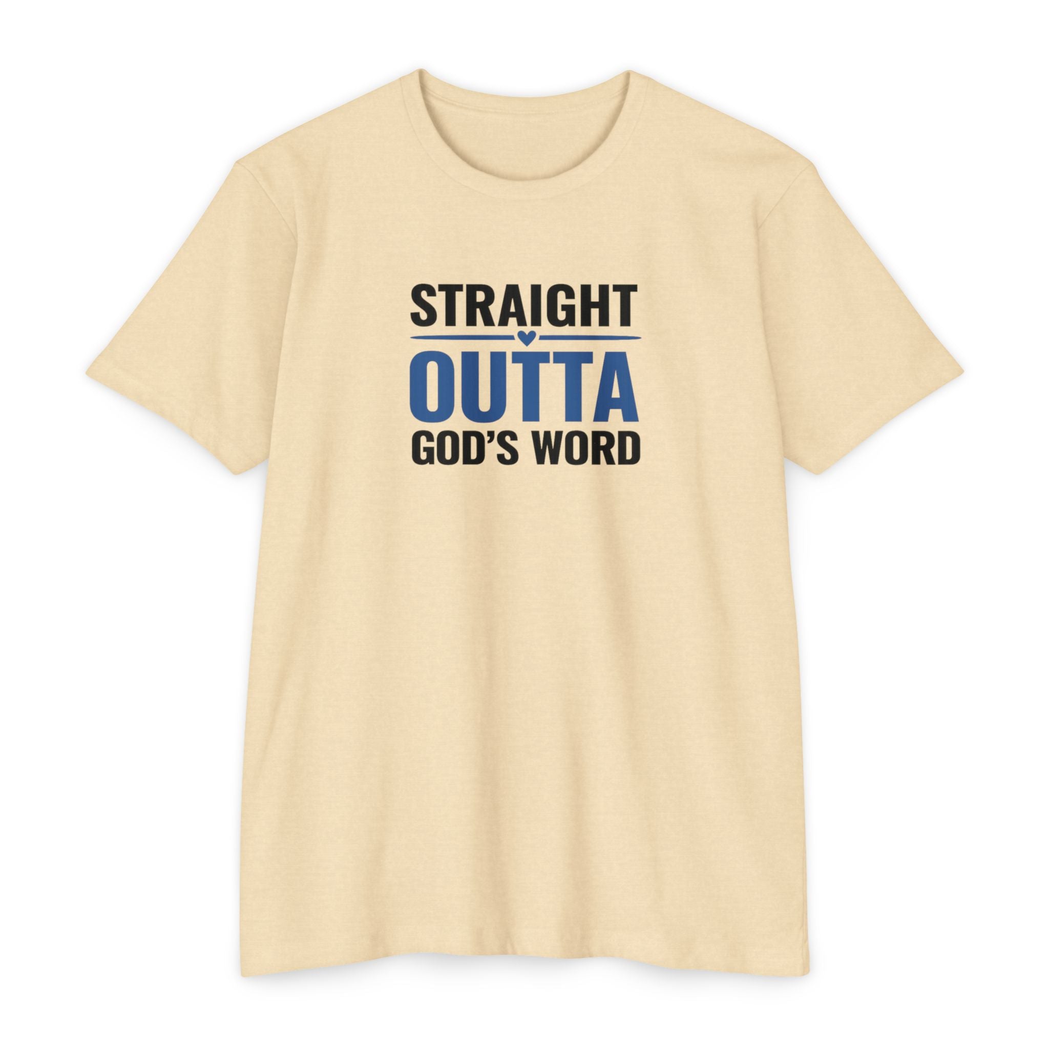 Womens Straight Outta God's Word T-shirt | Christian Faith Scripture Tee