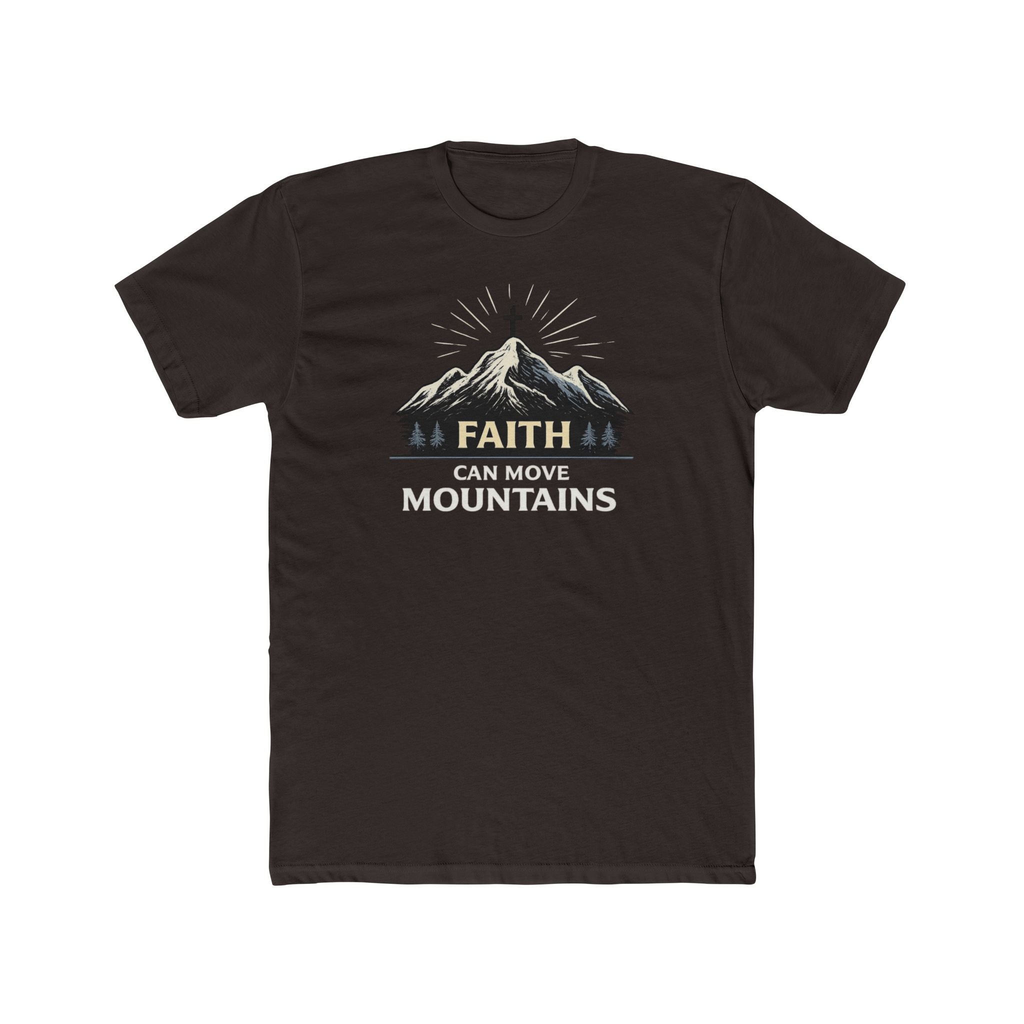 Faith Can Move Mountains T-Shirt | Mountain Graphic Tee, Inspirational Christian Shirt