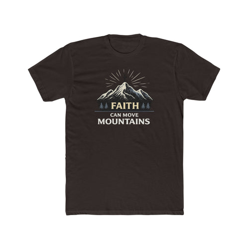 Faith Can Move Mountains T-Shirt | Mountain Graphic Tee, Inspirational Christian Shirt