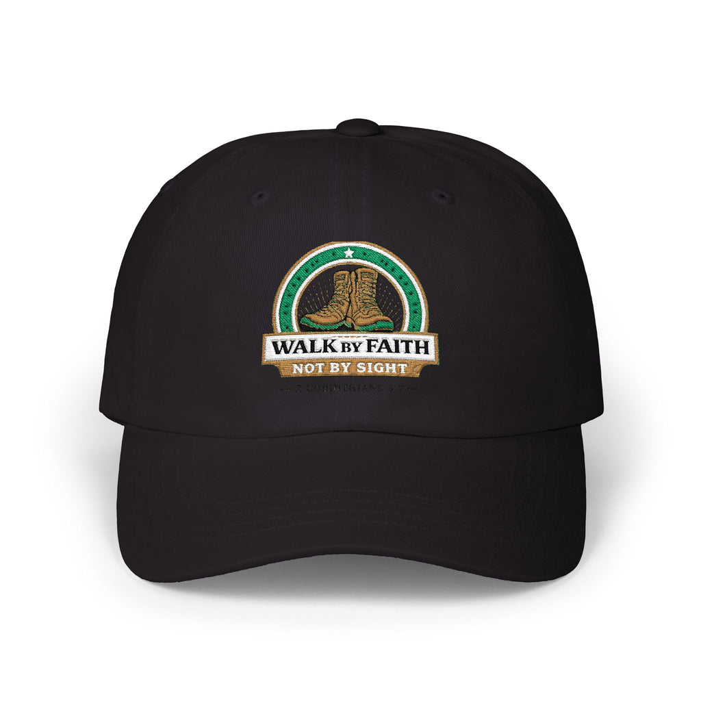 Dad Cap  "Walk by Faith Not by Sight" Embroidered Christian Baseball Hat