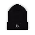Embroidered Classic Cuffed Beanie — Minimal Script Logo