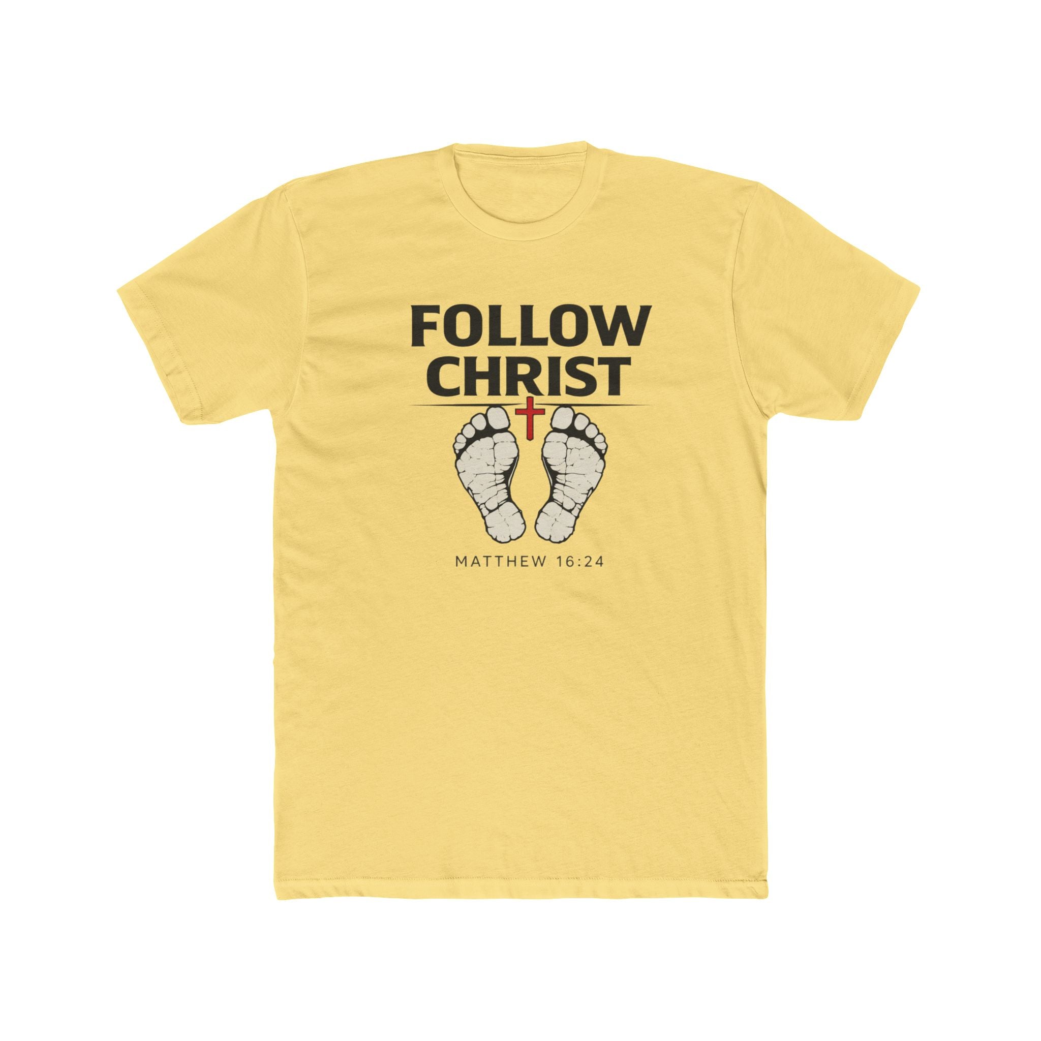 Follow Christ T‑Shirt — Matthew 16:24 Christian Faith Tee