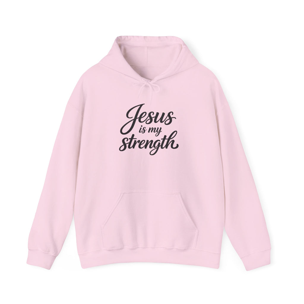 Womens "Jesus is My Strength" Heavy Blend™ Hooded Sweatshirt