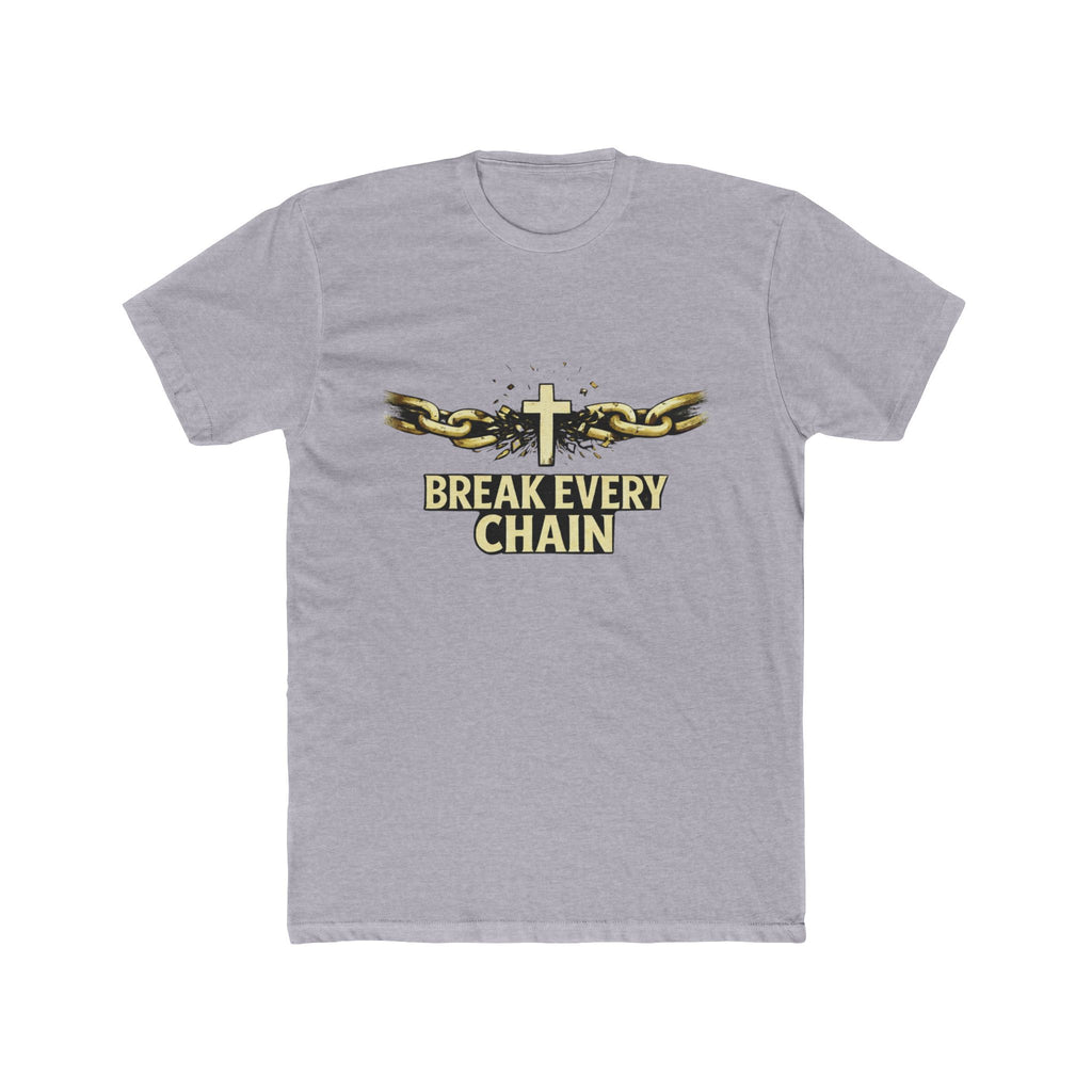 Break Every Chain T-Shirt | Cross with Broken Chains, Christian Faith Tee