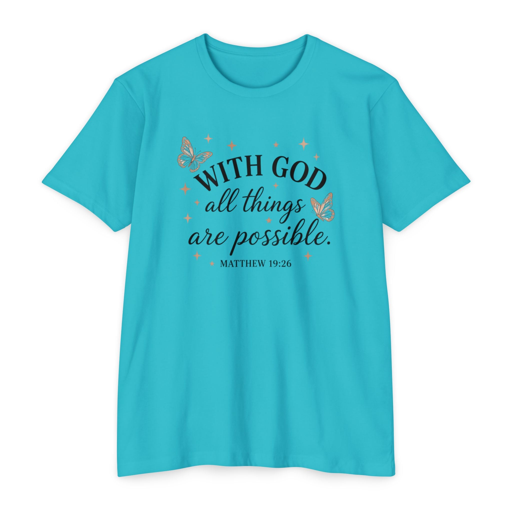 With God All Things Are Possible T-Shirt — Christian Inspirational Tee