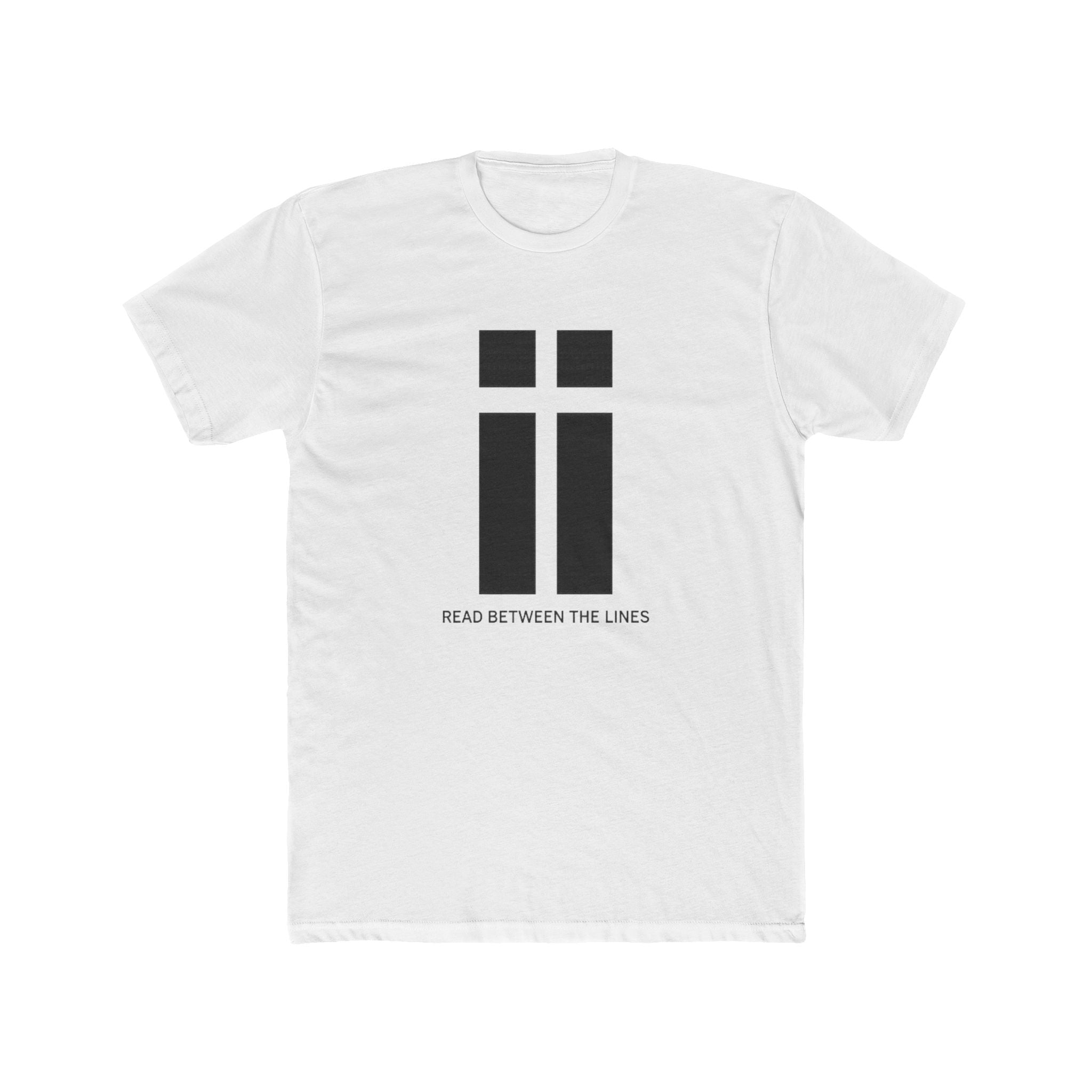 Read Between the Lines T-Shirt | Minimalist Typography Tee