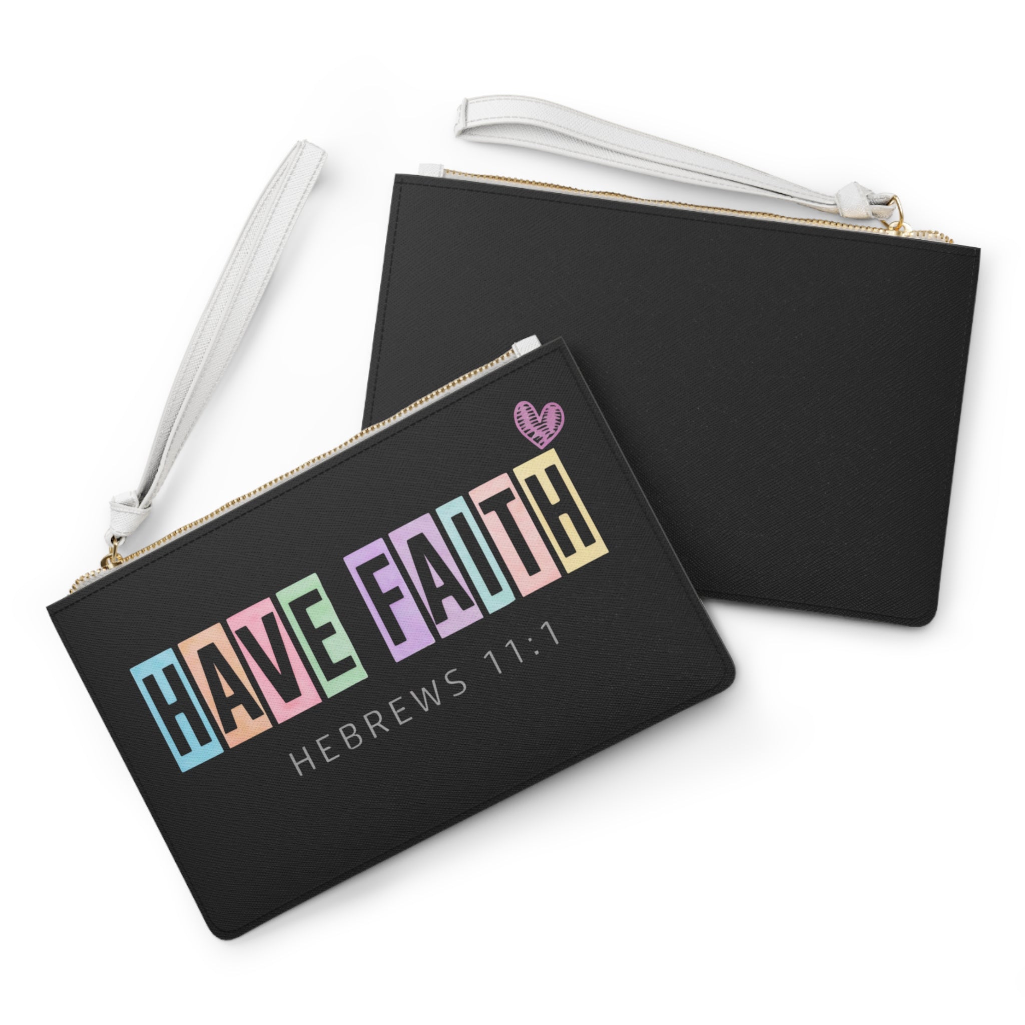 Have Faith Clutch Bag – Hebrews 11:1 Inspirational Wristlet