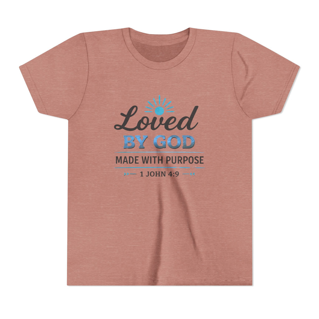 Boys Youth Short Sleeve Tee "Loved By God"