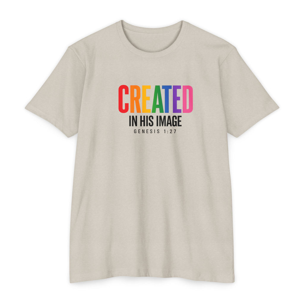 Women Created in His Image T-Shirt | Christian Scripture Genesis 1:27