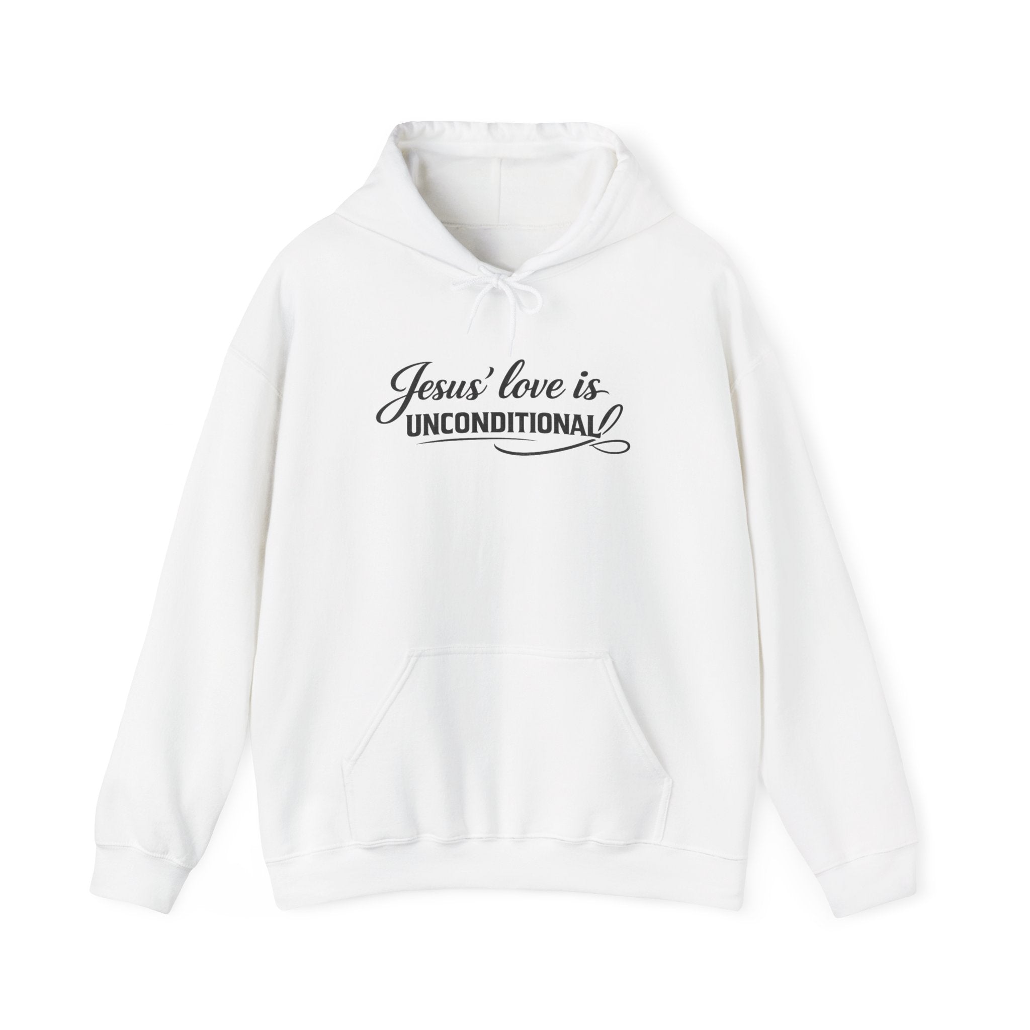 Jesus' Love Is Unconditional Hoodie — Christian Faith Pullover