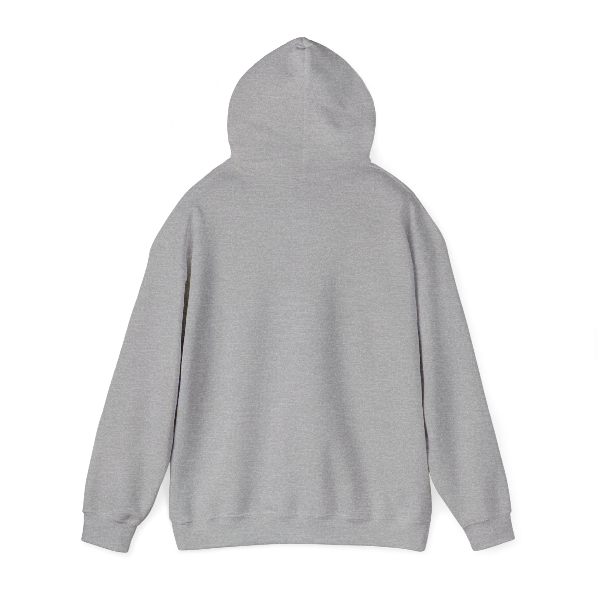 Mens Yeshua Vertical Cross Hoodie — Minimal Christian Faith Pullover