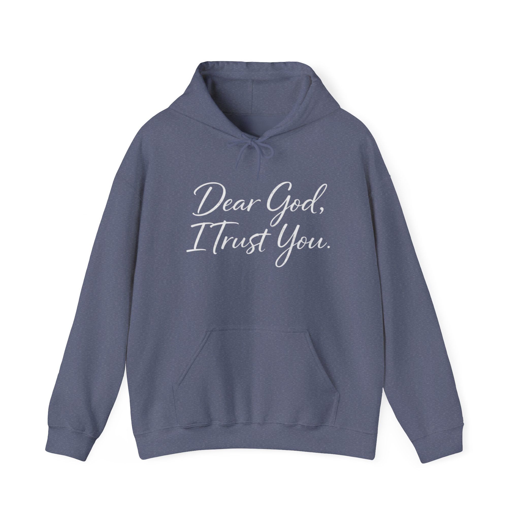 Womens Dear God I Trust You Hoodie — Faith Inspirational Pullover