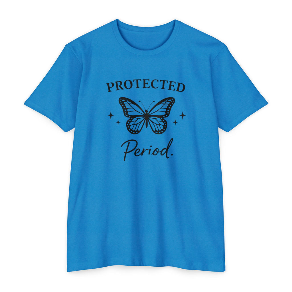Protected Period Tee — Butterfly Graphic Feminist Message T-Shirt