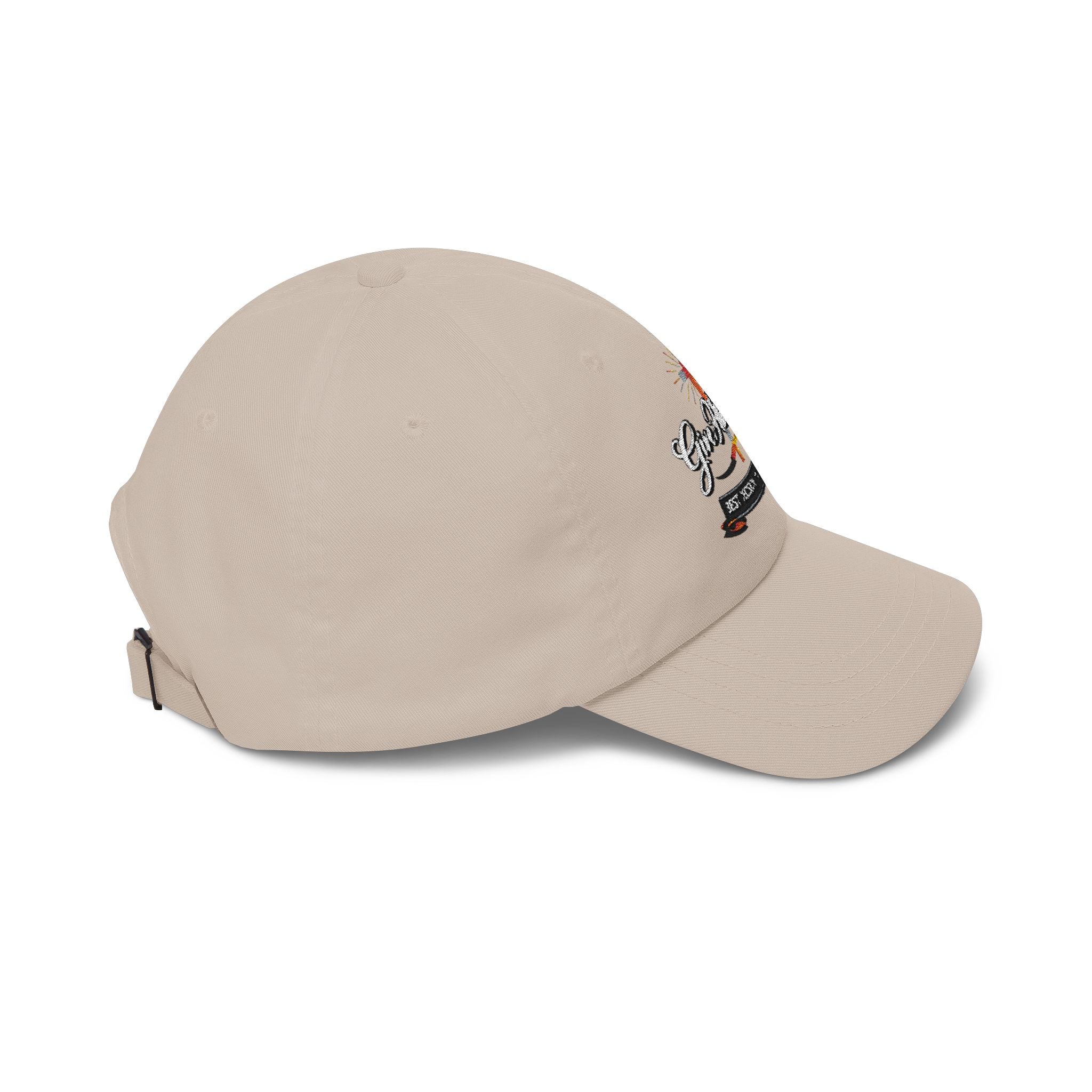 Classic Dad Cap  'God Mom Dad' Cross Embroidered Hat