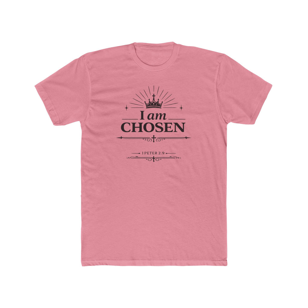I Am Chosen T-Shirt | Crown Typography, Inspirational Scripture Tee
